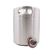 Wholesale high quality durable recyclable and eco-friend  home brewing keg system stainless steel mini keg 2 l growler