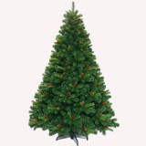Artificial PVC   snowing   Green decoration 2020 High class dense artificial mixed PVC&PE christmas decoration tree on sale