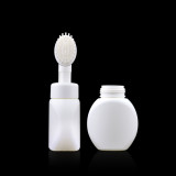 Custom color 200ml empty white cleanser foaming soap packaging brush scrub foam container bottle with logo