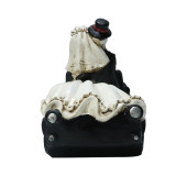 2021 Custom Resin Halloween Bride and Groom Black Car  Latest Creative Halloween Decorations  Garden Outdoor