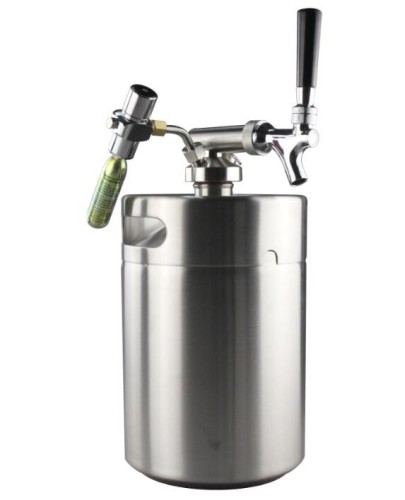 Wholesale high quality durable recyclable and eco-friend  home brewing keg system stainless steel mini keg 2 l growler