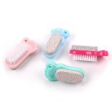 Pedicure Tool Dead Skin Callus Remover 2 in 1 Pumice Stone and Brush for Feet