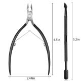 Durable Pedicure Manicure Tools Black Cuticle Nippers Pushers