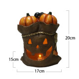 Creative pumpkin lantern halloween costume resin decor halloween Home garden decorations resin crafts