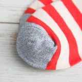 Custom Logo Women  Casual Student Wild Striped Cotton Ankle Socks