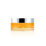 Hot sale 20 g 85 gram empty cosmetic round containers chambers skincare double lid glass jars for cream