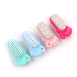 Pedicure Tool Dead Skin Callus Remover 2 in 1 Pumice Stone and Brush for Feet