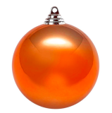 2022 Amazon hot sale yiwu shuangyuan 30cm big Hot sale Large plastic Christmas Ball shiny red color for holiday decoration