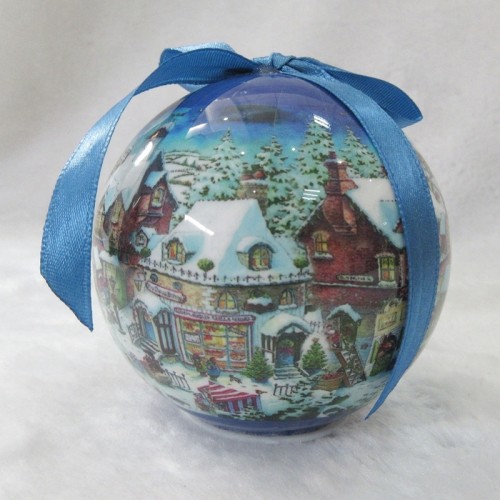 2021 New Design High Sales Christmas Paper Ball  For Holiday Wedding Party Decoration Supplies Hook Ornament Craft Gifts