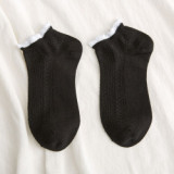 Mesh female socks candy color women summer cotton breathable ankle socks ultra-thin socks  wholesale factory
