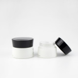 Petty 30g 1 oz 50 gram empty cosmetic cream containers matte empty scrub glass jars with white lids