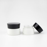 Petty 30g 1 oz 50 gram empty cosmetic cream containers matte empty scrub glass jars with white lids