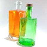 screen printing square whisky glass vodka bottle with logo