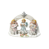 Top quality beautiful wings resin angel religion for girls garden statues Unpainted Resin Figurines