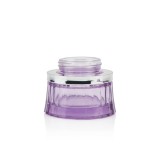 Cute 50g 1 OZ empty lotion gel containers round airtight clear glass jars and bottles for skin care