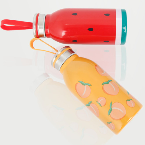 Eco Friendly Personalized water bottle vacuum insulated stainless steel drinking cup tumbl With Rope