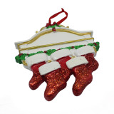 resin Christmas Red socks  Superior ornament