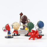 10 CM 6pcs/set Hero Academia Anime Keychains