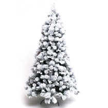 hot  sale   Popular  Flocked   stand rattan  Christmas Tree PVC PE Mixed Tree With Metal Stand  2020   navidad  cedar