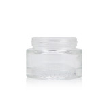 Vintage 1ounce 30ml 50 g empty round shape container face frosted lotion cream jars with silver caps