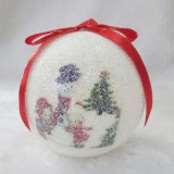 2021 New Design High Sales Christmas Paper Ball  For Holiday Wedding Party Decoration Supplies Hook Ornament Craft Gifts