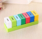 Wholesale Stock Small Order Colorful Portable Plastic Pill Cases