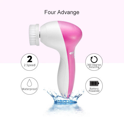 The Most Cost-effective Product Electric Waterproof Face Washing Instrument With 6 Heads