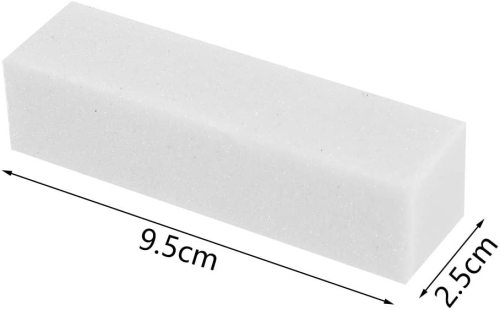 Disposable white nails files and buffer block nail with package