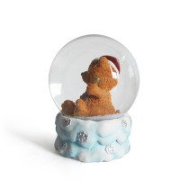 Christmas Bear Statue Water Globe & Snow Globe