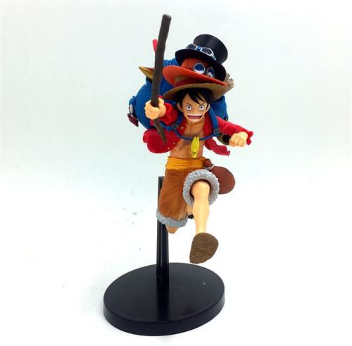 19-21CM PVC One Piece Model Toy Anime Luffy Sabo ACE Figure Action