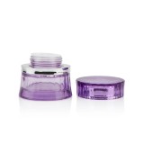 Cute 50g 1 OZ empty lotion gel containers round airtight clear glass jars and bottles for skin care