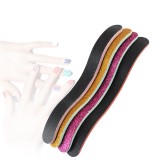 Private lable curved nail files 100 180 custom printed wholesale