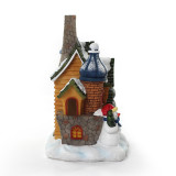 Christmas led Fairy garden resin gingerbread house