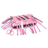 Salon stainless steel men's nail manicure equipment product set