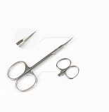 Wholesale manicure nail cuticle scissors curved stainless steel professional