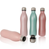 Single Layer Stainless Steel Water Bottle Business Gift Coffee Cup Leak Proof Stainless Steel Bottle With Lid