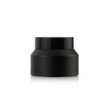 Luxury 15ml 30g 50g 100g empty glass face lotion containers matte frosted amber black glass cream jar with screw lids