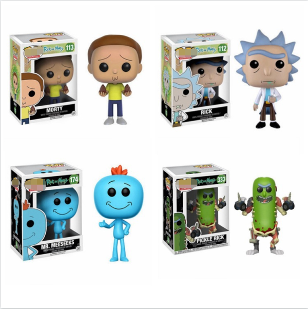 Hot Sale 3D PVC Children Cartoon 9 cm Rick and Morty Figure With Original Box