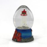 Features the shape of the building interior water ball