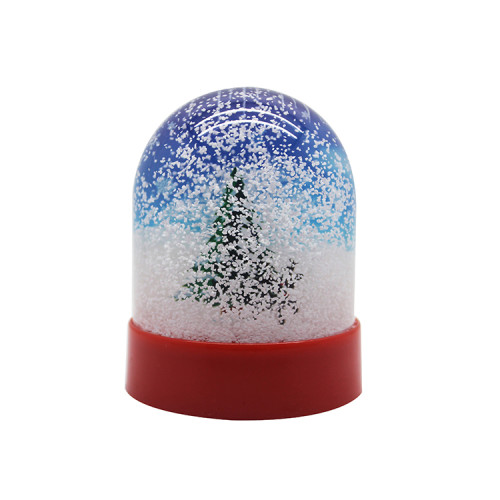 custom cheap snow ball plastic christmas snow globe