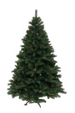 210CM Artificial Green PVC Christmas tree with pine cone decoration