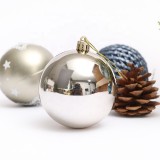 2021 New Design High Sales Christmas Shiny Painted Ball  For Holiday Wedding Party Decoration Supplies Hook Ornament Craft Gifts