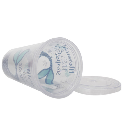 2021 New Arrive BPA Free Classic Double Wall Insulted Strew 16OZ Coffee Plastic Water Tumbler Cups With Lid