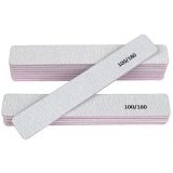 Professional Reusable 100/180 Grit Double Sides Washable Nail File Manicure Tools Suit for Home Salon