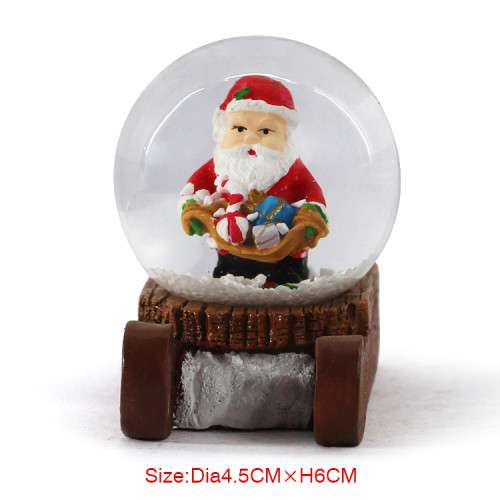 Featured resin Santa snow ball ornaments