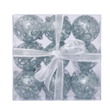 18pcs/7cm Clear Plastic Ball Christmas Tree Ornaments Hanging Pendants Craft Decoration