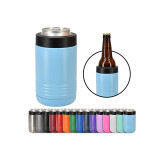 suction coated insulated vacuum metal custom can cooler insulated stainless steel 500 ml