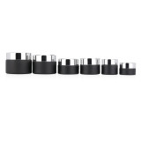 Wholesale painting matte clear glass jar 15ml 20ml 30ml 50ml 100ml face cream glass cosmetic cream jar with lid