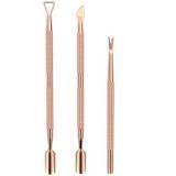 Manicure Pedicure Tools Stainless Steel Cuticle Pusher Triangle Nail Polish Remover Cuticle Fork