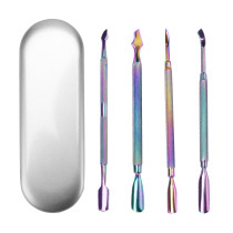Hight quality cuticle pusher remover colorful set